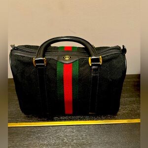 Authentic Gucci, cloth Boston bag